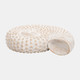 16883#Resin, 7"h Shell Table Accent, White