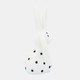 16930#Porcelain, 7"h Kissing Bunnies, White