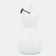 16932-01#Porcelain, 8"h Cat W/ Glasses, White