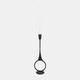 16928-02#Metal, 13"h Round Taper Candle Holder, Black