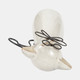 16942-03#Cer, 7"h Cat W/ Glasses, Beige