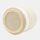 16108-07#S/2 5/6" Zig-zag Planter W/ Saucer, White