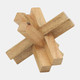 17037#Wood, 6x6 Jack, Brown