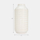 16987-02#Cer, 13"h Aztec Vase, Ivory