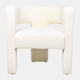 17041-04#Round Back Chair - Ivory