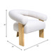 17043-01#Curved Back Wishbonechair With Brown Oak Legs - Iv