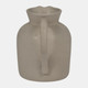 17052-03#Cer, 8" Pitcher Vase, Gray