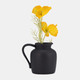 17053-02#Cer, 5" Pitcher Vase, Black