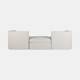 17082#Modern, Modular Sofa, Ivory Kd 3boxes