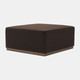 17090-02#40x18 Upholstered Square Ottoman, Brown