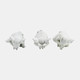 17103-02#Resin, S/3, 8"h, Yoga Elephants, Wt