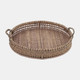 17140#S/2 12/14" Rattan Trays, Natural