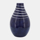 17157#Cer, 10"h Primeval Vase, Blue