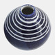 17158#Cer, 5"h Primeval Vase, Blue