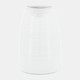 17163#Cer, 8"h Pitcher, White