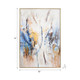 70210#74x50  Framed Hand Painted Abstract Canvas, Multi