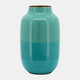 17328-02#Metal 12" Urn Vase, Green