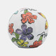 17333#Cer, S/3 4/5/6" Floral Orb, Multi