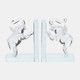 17361#Crystal, S/2 5"h Elephant Bookends