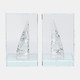 17362#Crystal, S/2 5"h Star Bookends