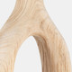 17376-01#Wood, 14"h Cut-out Vase, Natural