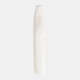 17376-03#Wood, 14"h Cut-out Vase, White