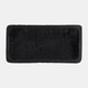 17379-02#Wood, 16" Rectangular Tray, Black