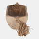 17382#Wood, 15" Tray W/ Tassels, Natural