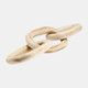 17383-01#28" 3 Wooden Links, Natural