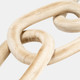 17383-01#28" 3 Wooden Links, Natural