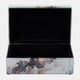 16789-03#Wood, 8x5 Abstract Box, Black/gold