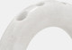 17400#Marble, 10" 4-taper Candle Holder, White