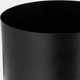 17429-01#Ec Metal,6",flat Round Base Planter,black 