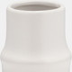 17420-01#Cer,11",ring Pattern Vase,white