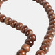 17059-04#Wood, 30x.75 Double Bead Garland, Dark Brown