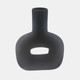 17444-02#Dol, 8" Open Cut Vase, Black