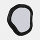 17465#Alum,14",hammered Outlined Mirror,matte Black