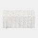 17475#7x4" Marble Ridged Box, White