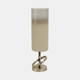17489-01#Glass,18",hurricane W/sphere Base,white/gold
