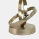 17489-01#Glass,18",hurricane W/sphere Base,white/gold