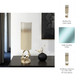 17489-01#Glass,18",hurricane W/sphere Base,white/gold