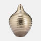17496-01#Metal,12",shell Like Vase,gold