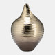 17496-02#Metal,16",shell Like Vase,gold