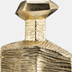 17500-01#Metal,9",rigged Vase,gold/black