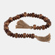 17511-03#Wood, 32x1.25 Flat Beads Garland, Natural