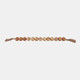 17512-04#Wood, 32"l, 2"lrg Beaded Garland W/ Tassel,natural