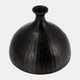17519-01#Metal, 9" Bulbous Vase, Bronze