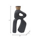 17541-02#Ecomix, 17"h Abstract Vase, Gray