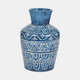 17543-02#Terracotta, 12"h Vase, Blue