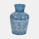 17543-02#Terracotta, 12"h Vase, Blue